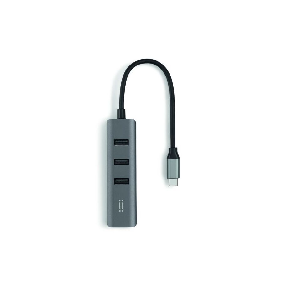 Link Hub USB-C con 3 porte USB-A e porta Ethernet