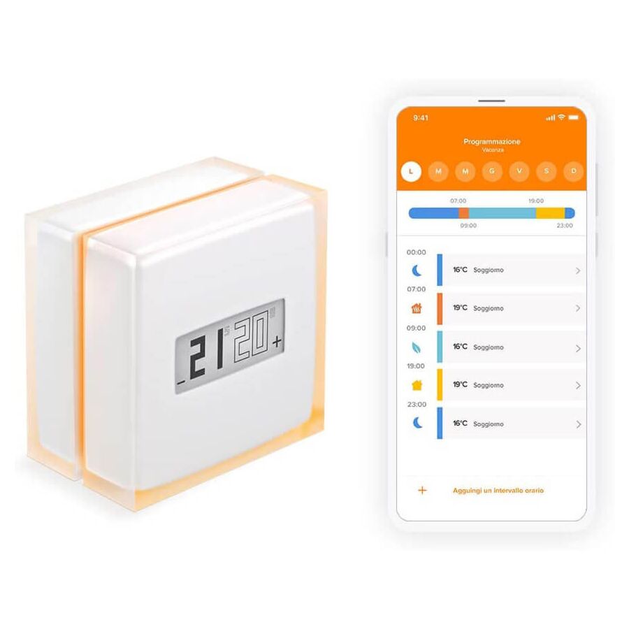 Termostato Intelligente per caldaia autonoma - Kit di Base per Riscaldamento Autonomo - NTH01-IT-EC