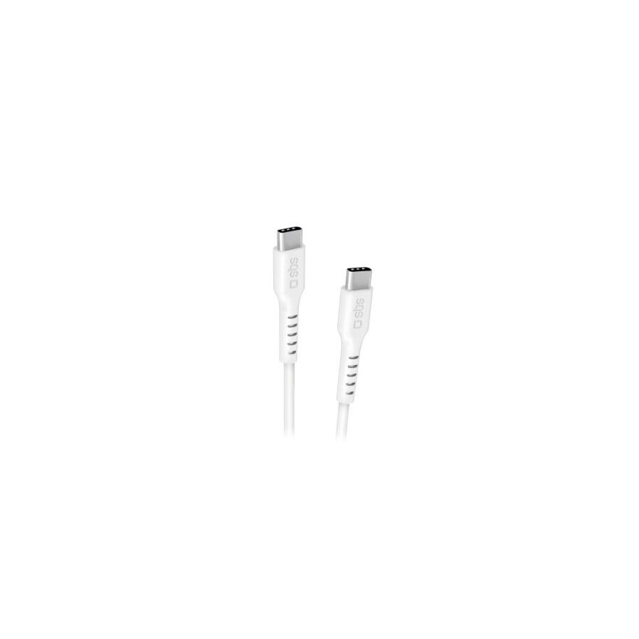 Cavo Type-C a Type-C 100W Lunghezza 1,5mt - Bianco