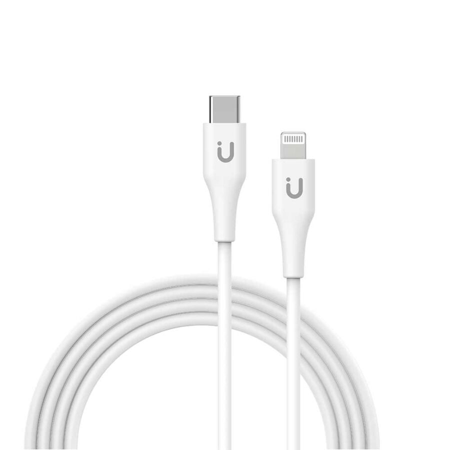 Cavo di ricarica e trasferimento Tunit da USB-C a connettore Lightning 1m - Bianco