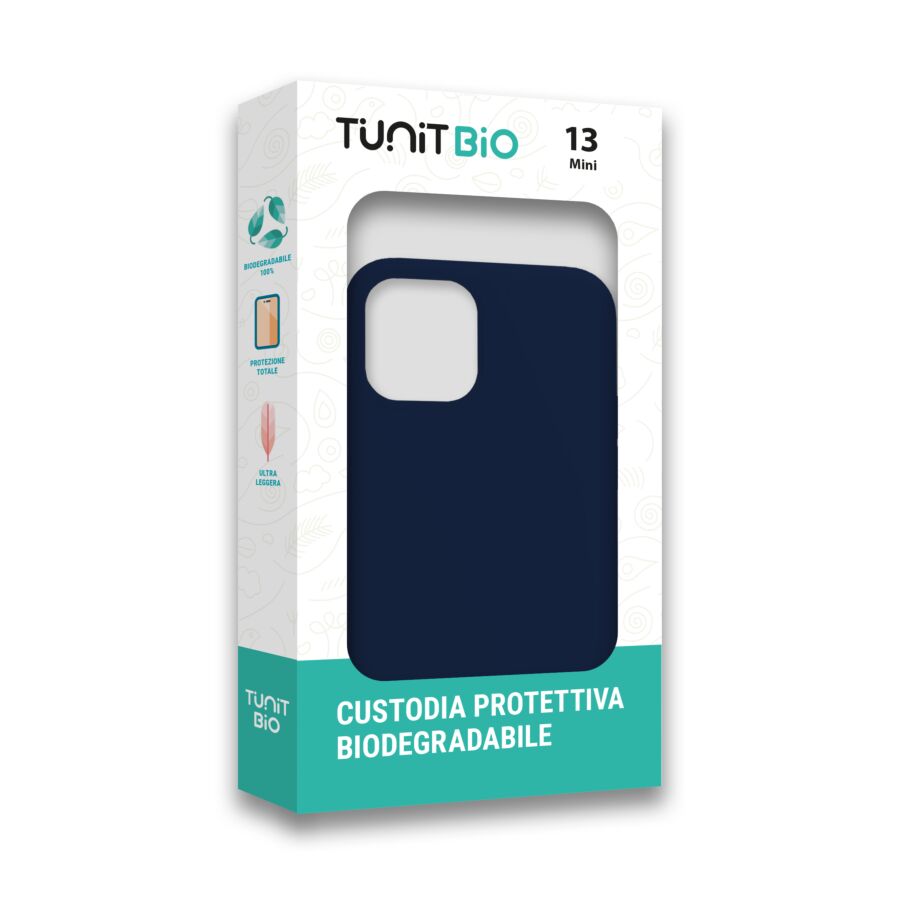 Cover Biodegradabile per iPhone 13 mini - Blu navy