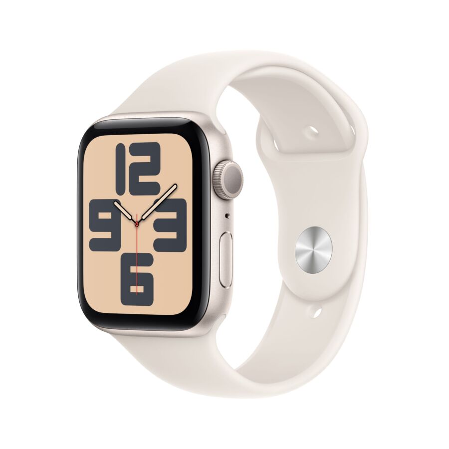 Apple Watch SE 2024 GPS 44mm Cassa in Alluminio Galassia con Cinturino Sport Band Galassia - M/L