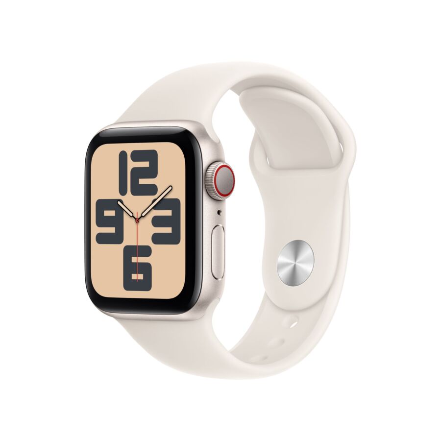 Apple Watch SE 2024 GPS + Cellular 40mm Cassa in Alluminio Galassia con Cinturino Sport Band Galassia - S/M
