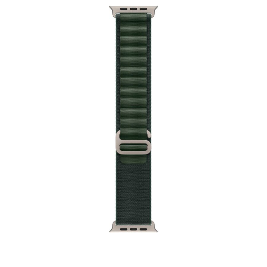 Cinturino Alpine Loop 49 mm Titanio naturale - Verde Scuro -Small