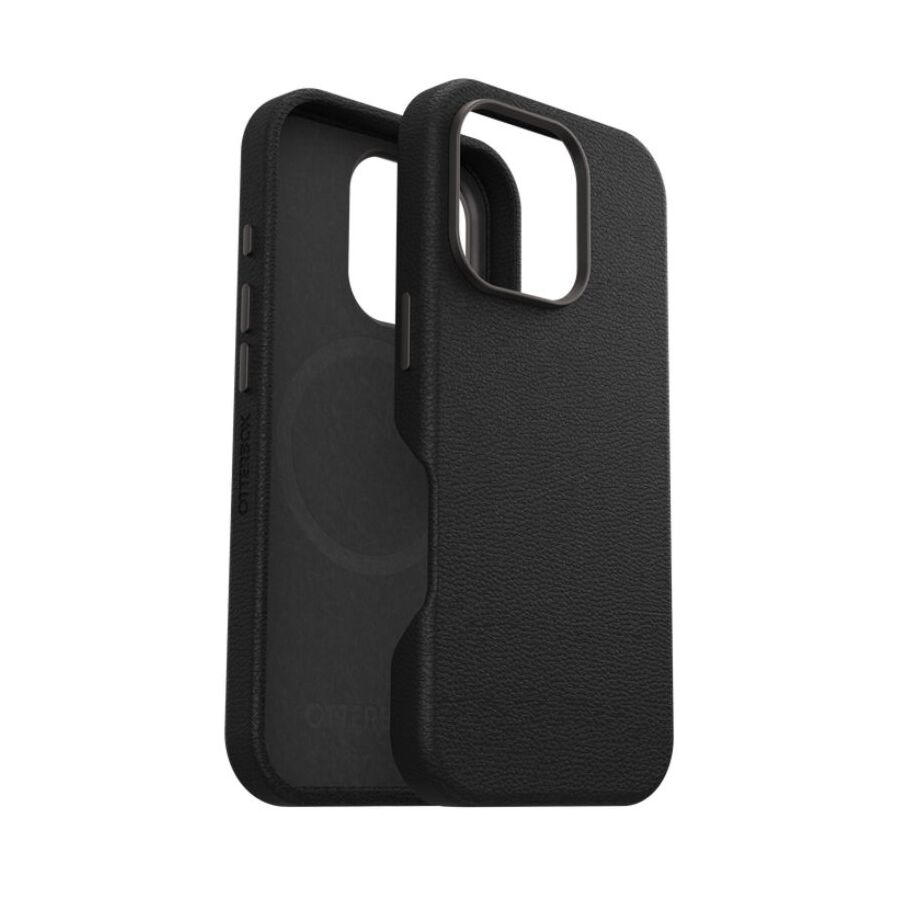 Custodia Symmetry Pelle di Cactus per iPhone 16 Pro - Nero