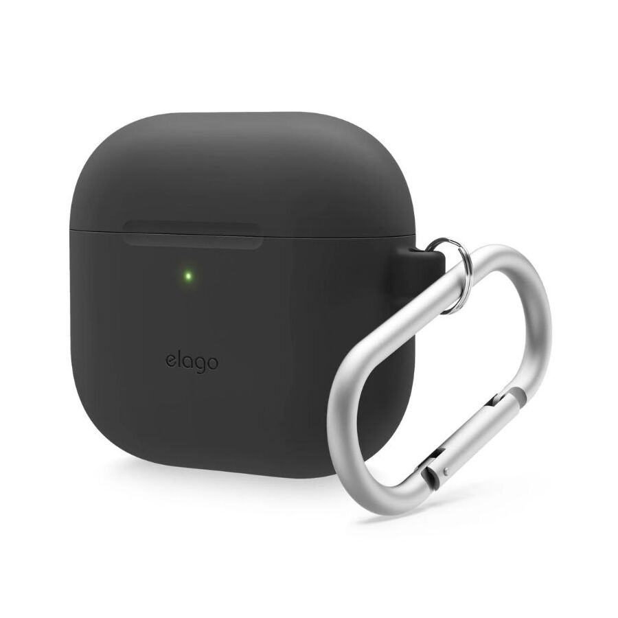 Custodia in silicone per AirPods serie 4 - Nero
