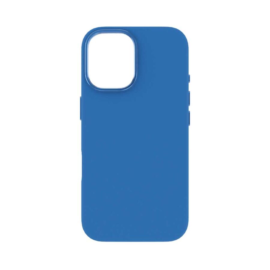 Cover Tunit Soft Touch per iPhone 16 compatibile MagSafe - Blu