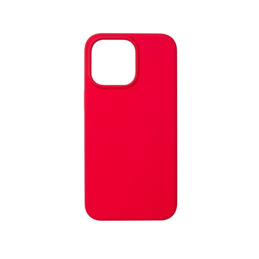 Custodia in silicone rosso per iPhone 15 Pro