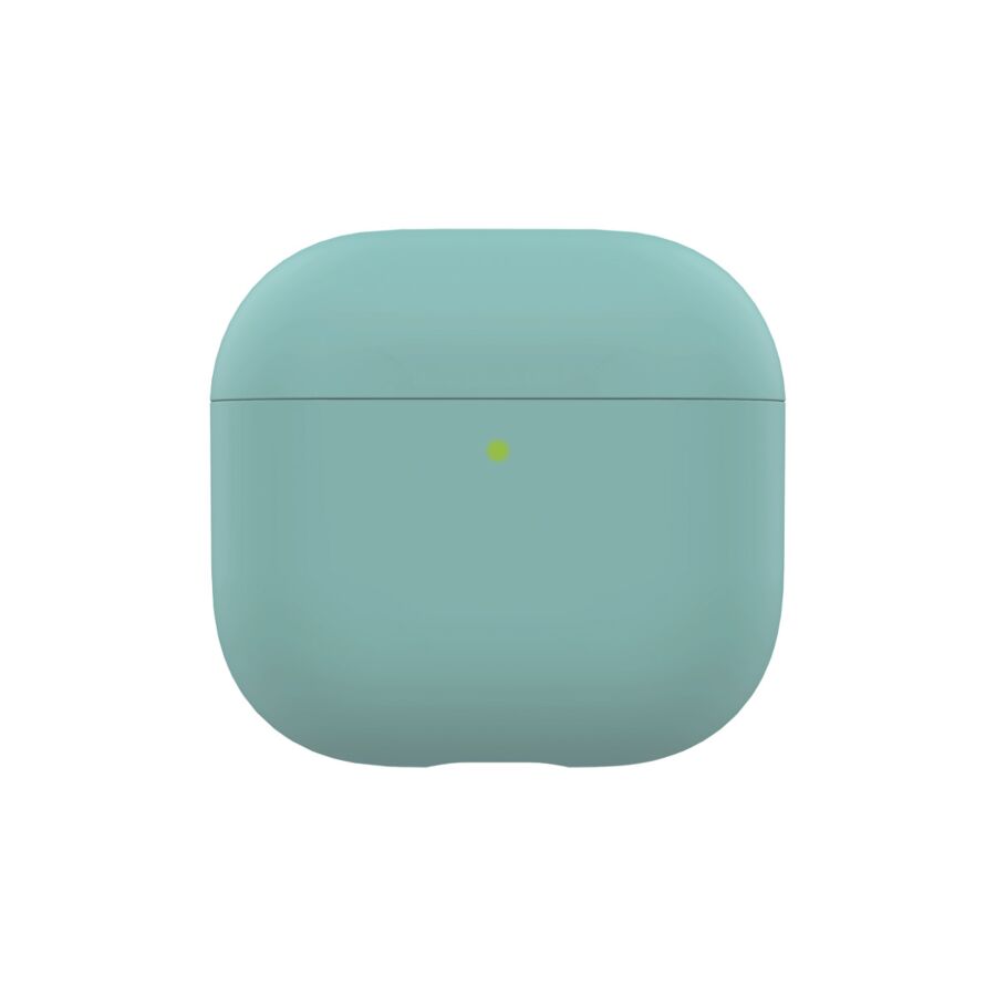 Cover Soft Touch verde acqua per AirPods 4