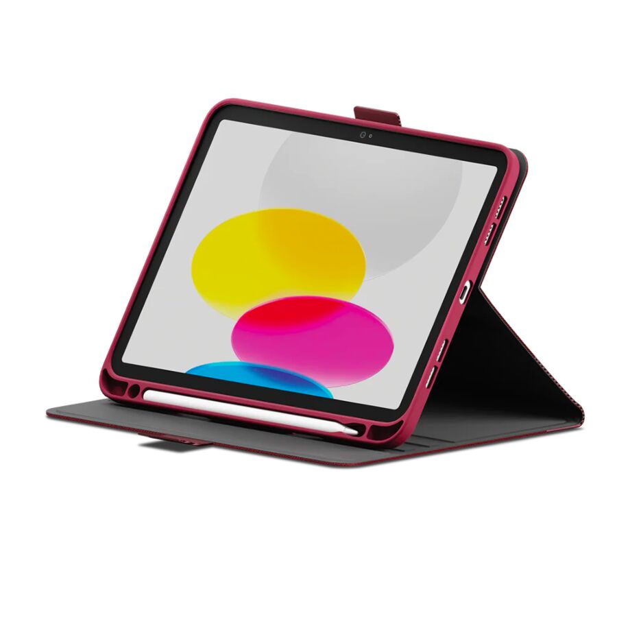 TekView Case per iPad 10,9" 10a gen. e iPad 11" 11a gen.Chip A16 - Rosso ciliegia