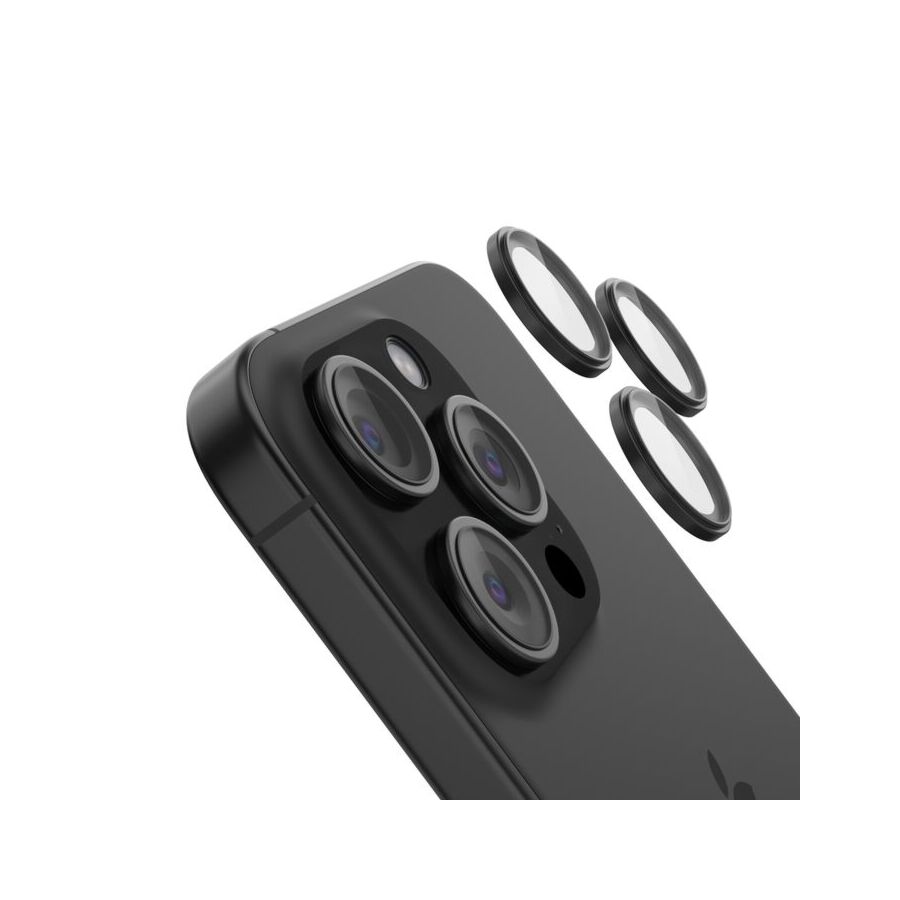 Belkin TemperedGlass - Protezione per la fotocamera di iPhone 15 Pro e 15 Pro Max