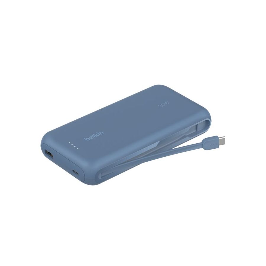 PowerBank 20K con cavo USB-C integrato Belkin - Blu