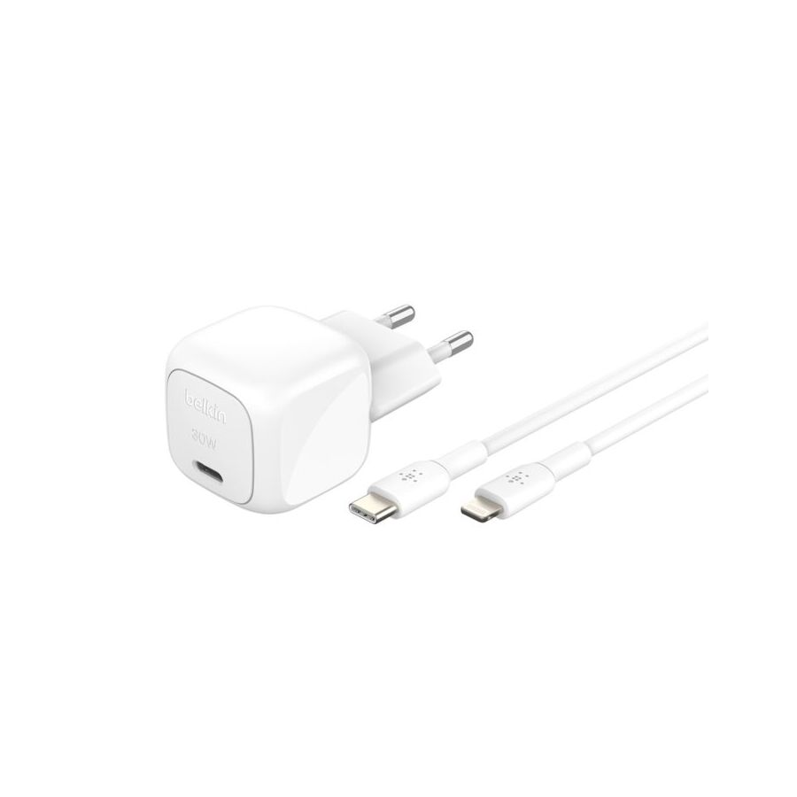Caricabatteria da parete USB-C da 30 W con cavo con connettore Lightning
