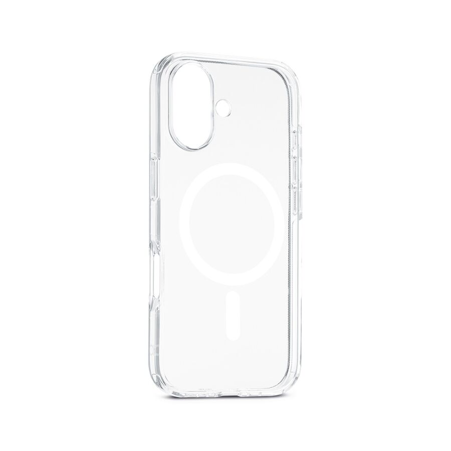 Custodia trasparente con magnete bianco per iPhone 17