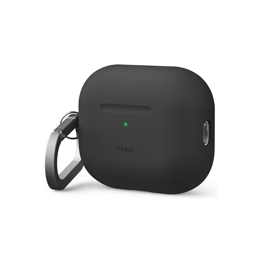 Custodia in silicone premium nero per AirPods Pro 3