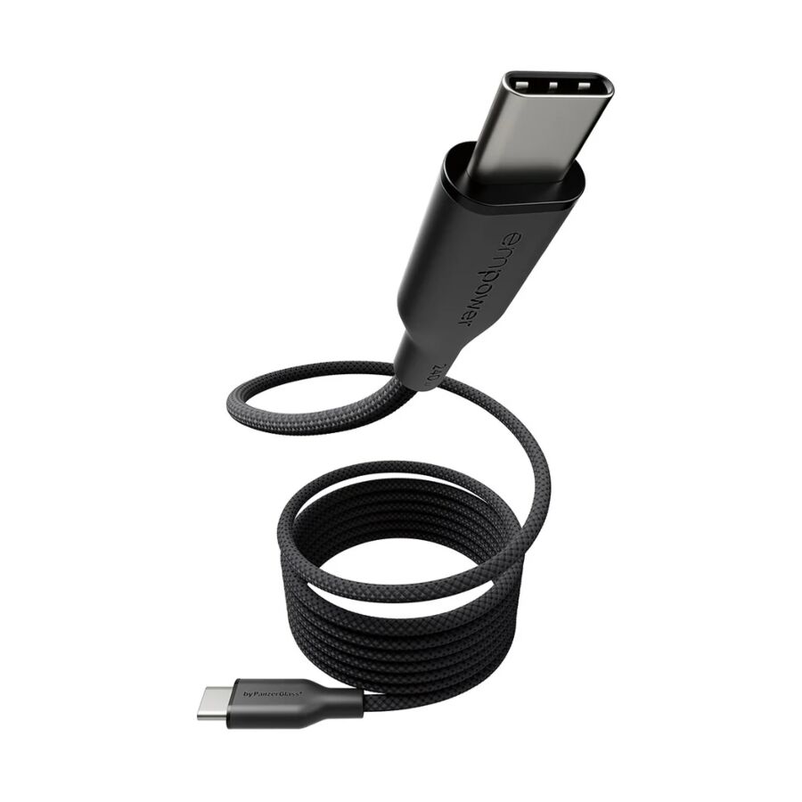 Cavo magnetico da USB-C a USB-C empower da 240 W - USB 2.0 - 1,5 m - Nero siderale