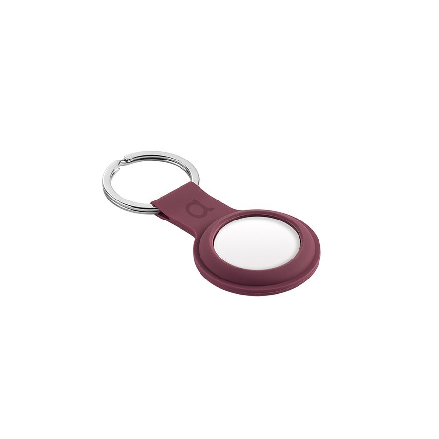 Portachiavi aiino GiGiTag per AirTag - Rosso prugna