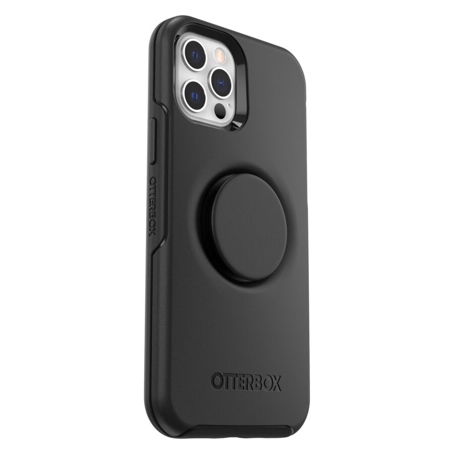 OtterBox Symmetry + PopSockets nero per iPhone 12 e 12 Pro