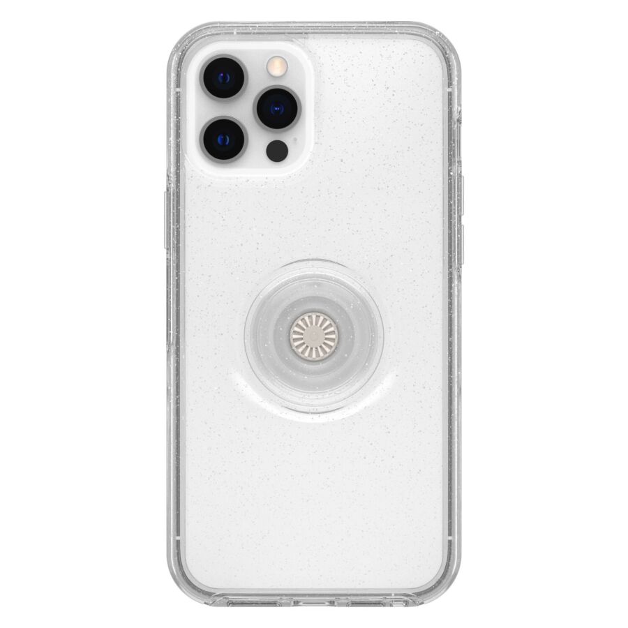 OtterBox Symmetry + Popsockets- Custodia per iPhone 12 Pro Max Stardust Clear