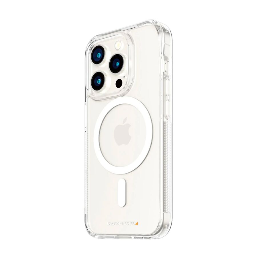 PanzerGlass HardCase Transparent con MagSafe e D3O per iPhone 15 Pro