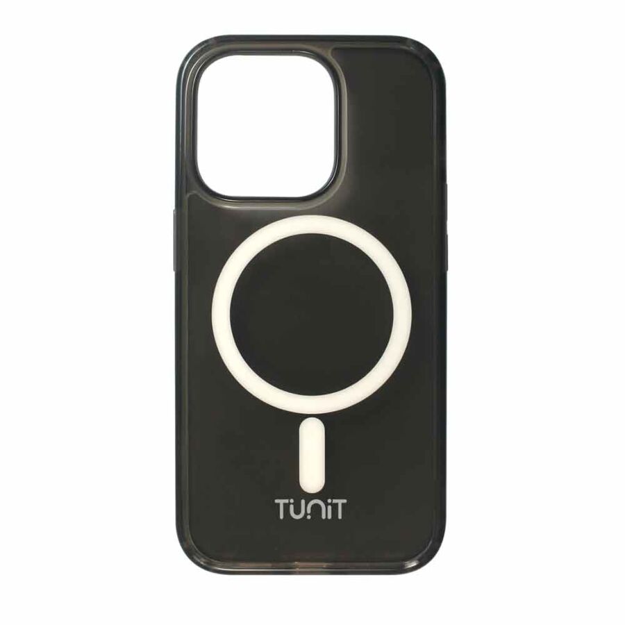Cover semitrasparente Tunit per iPhone 14 Pro Max - Nero