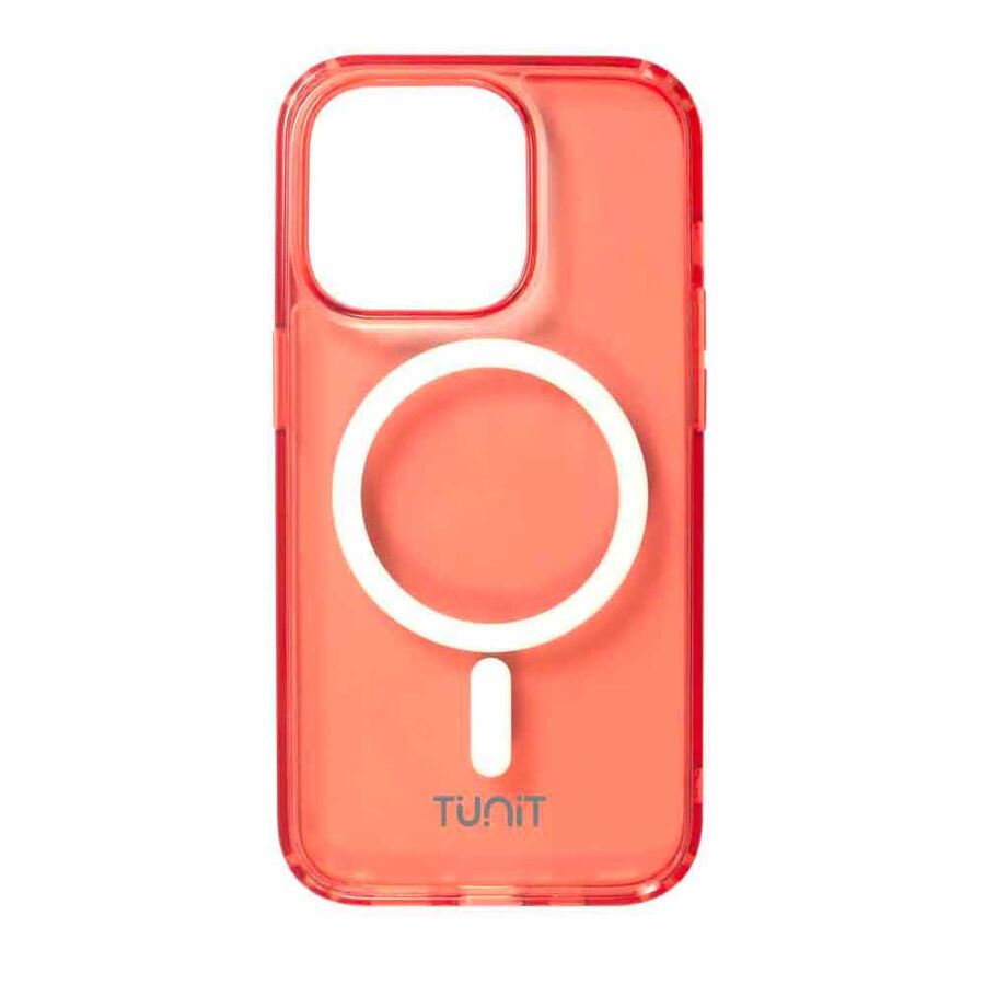 Cover semitrasparente Tunit per iPhone 14 Pro Max - Rosso