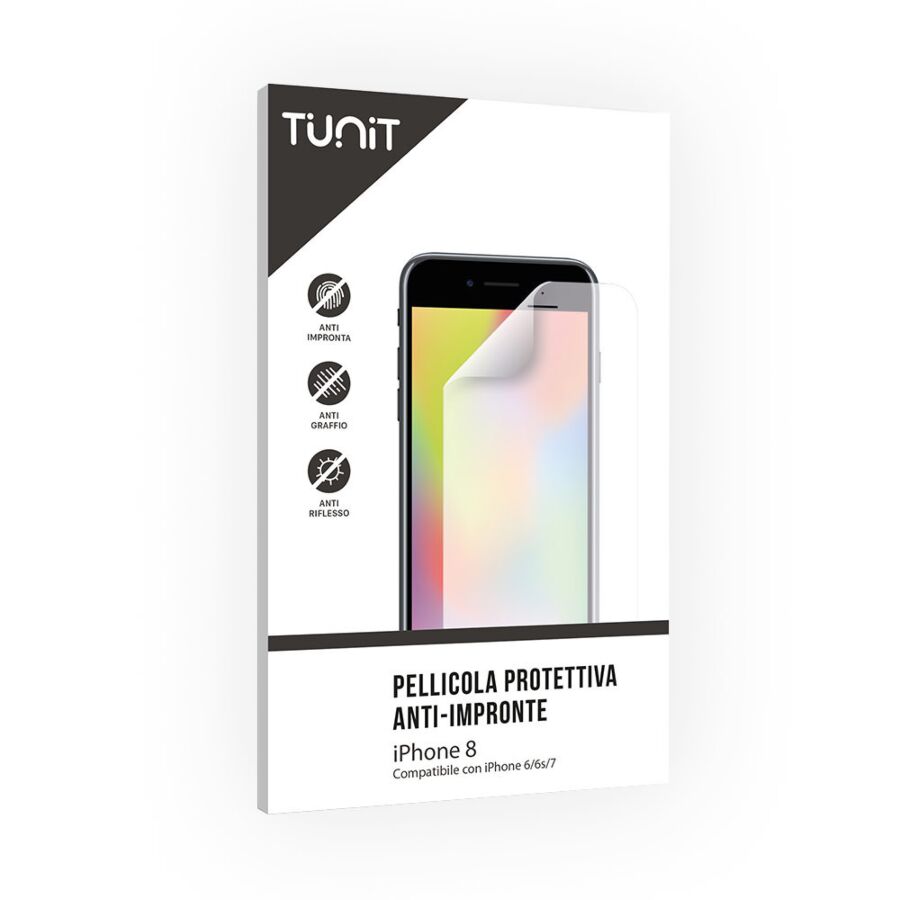 Pellicola protettiva con finitura opaca Tunit per iPhone 8 e iPhone SE (2020)