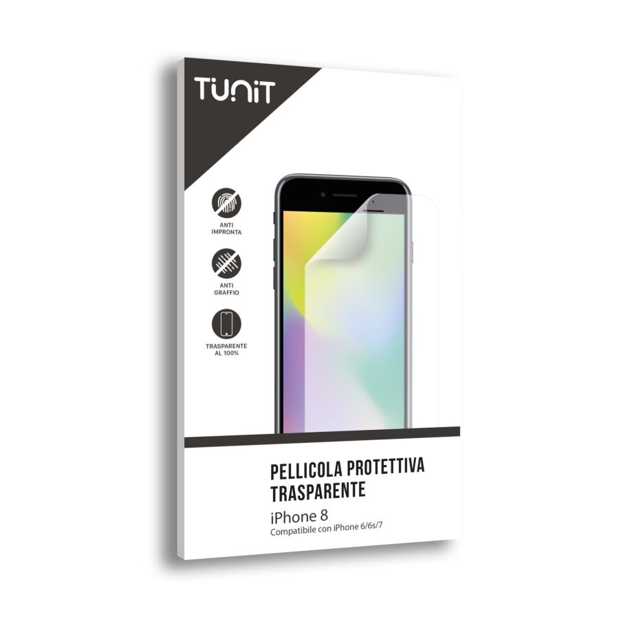 Pellicola protettiva trasparente per iPhone 6/6s/7/8/SE 2020