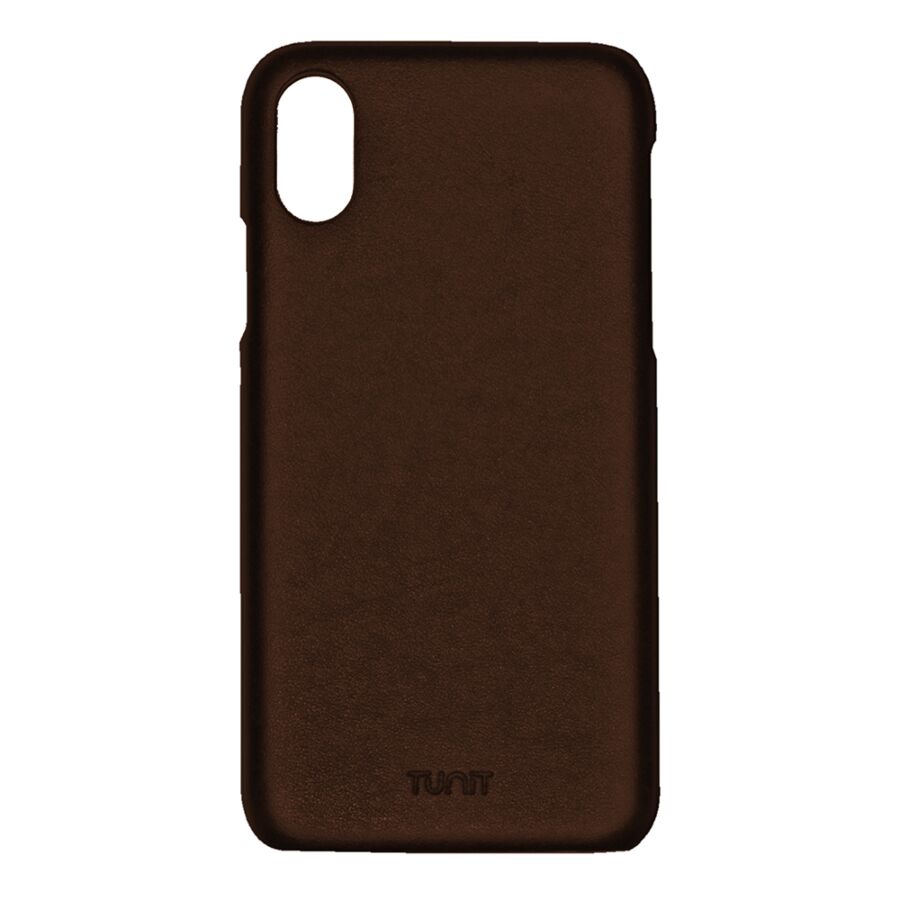 Custodia in pelle per iPhone XS Max - Testa di moro