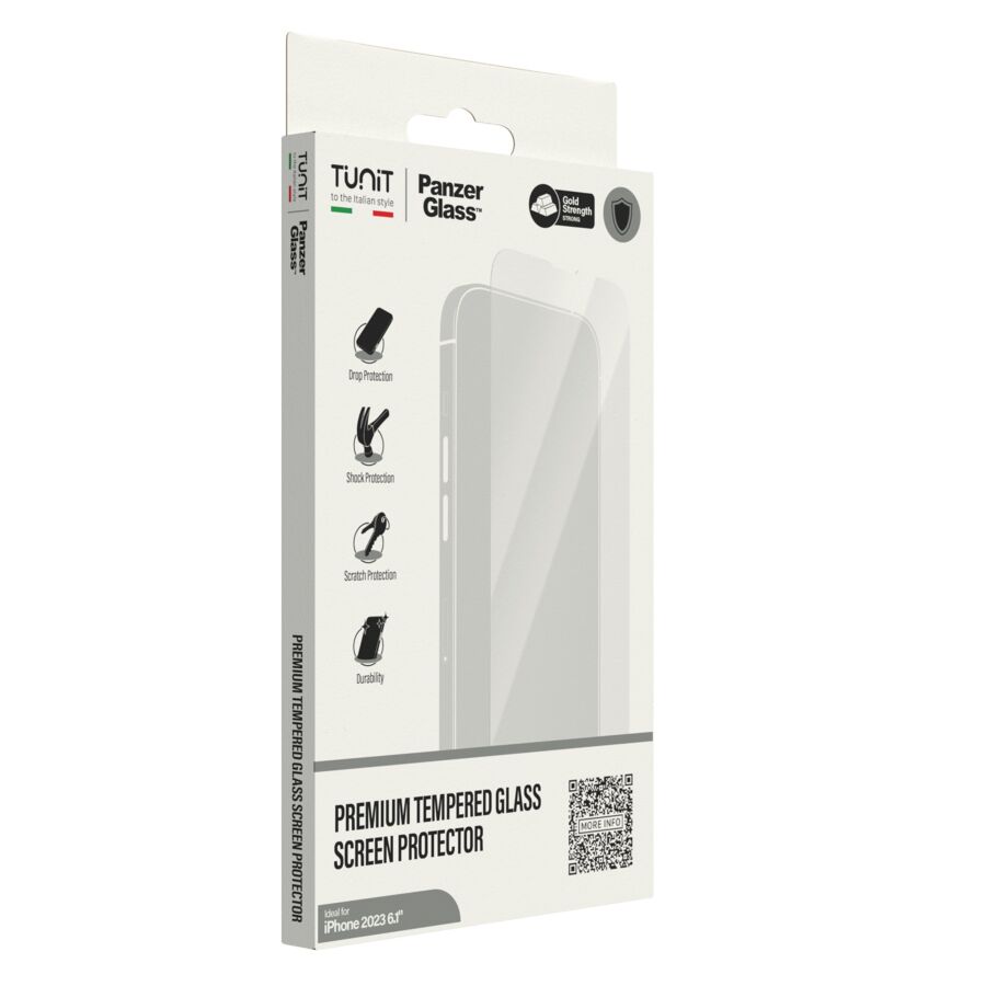 Vetrino Tunit SAFE. by PanzerGlass per  iPhone 15 e iPhone 16