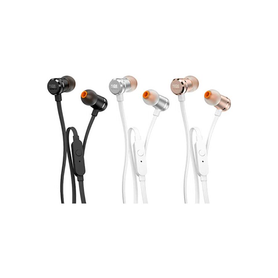 JBL T210A Black - Intra-Auricolari Con Comando e Microfono
