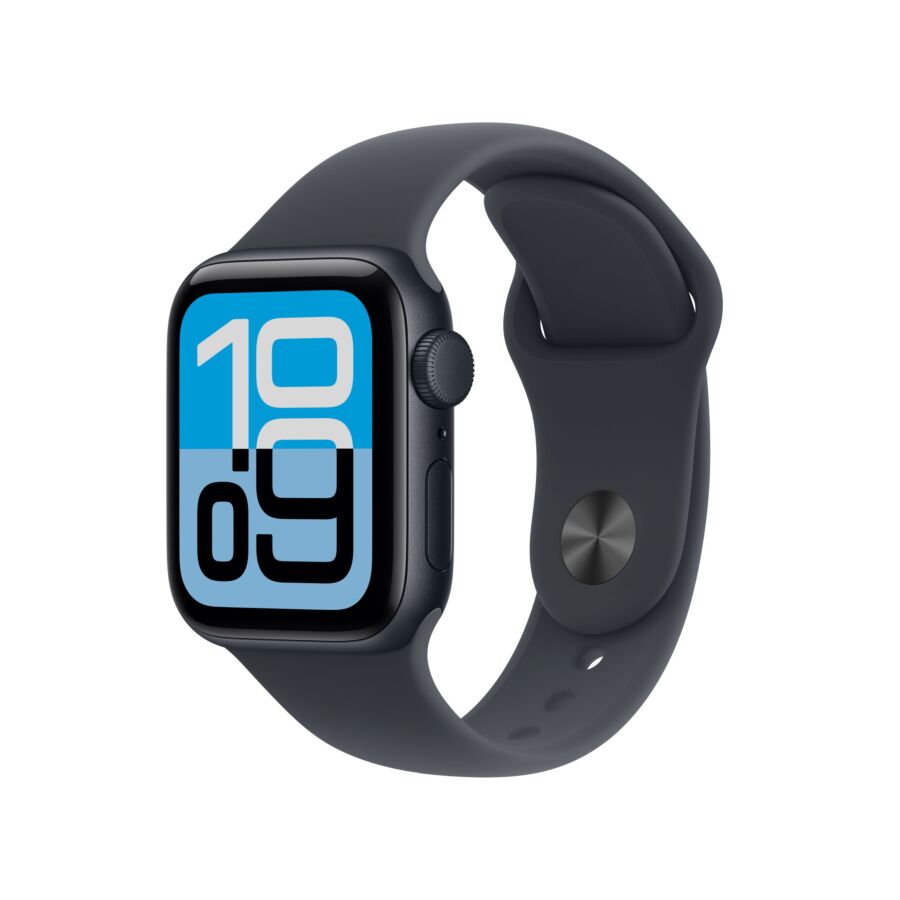 Apple Watch SE 3 GPS - Cassa Alluminio Mezzanotte con Sport Band Mezzanotte - S/M