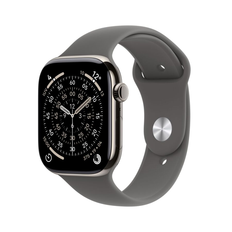Apple Watch Series 11 GPS + Cellular - Cassa in Titanio con Band Grigio Pietra - M/L