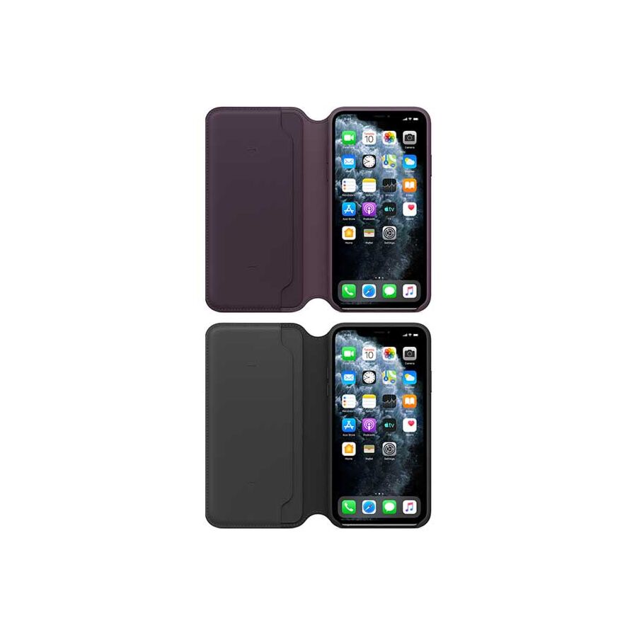 Custodia folio Apple in pelle per iPhone 11 Pro Max