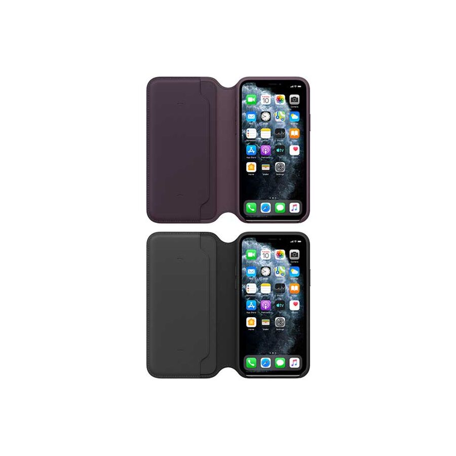 Custodia folio Apple in pelle per iPhone 11 Pro