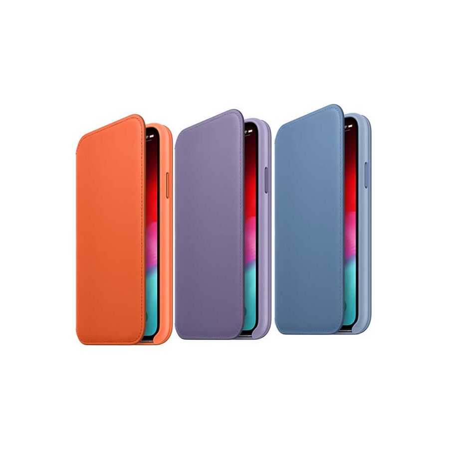 Custodia Folio Apple in pelle per iPhone XS