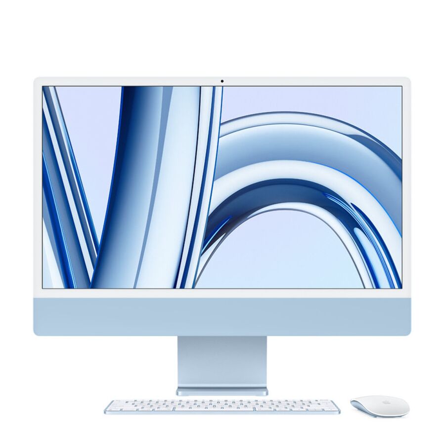 iMac 24" Display Retina 4.5K - Chip M3  con 8‑core CPU e 8‑core GPU - Archiviazione da 256GB SSD e 8GB di memoria unificata con Magic Keyboard