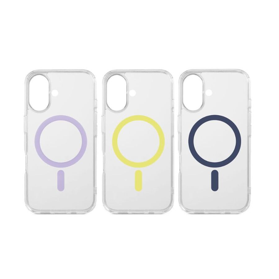 Custodia Frozen con magnete per iPhone 16 - Blu