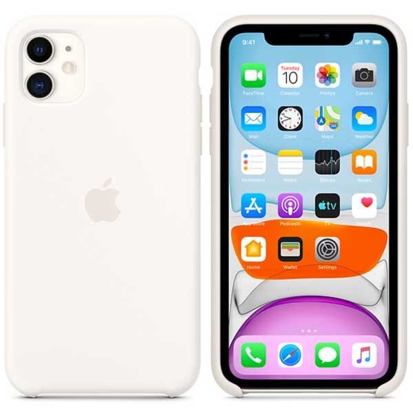 Custodia Apple in silicone per iPhone 11 - Bianco