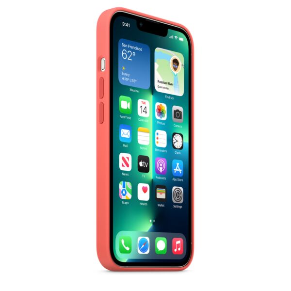 Custodia IPhone 13 Pro A Specchio Elettrolitico - Rigida Antiurto, Protezione 360°, Colore Rosa - 3