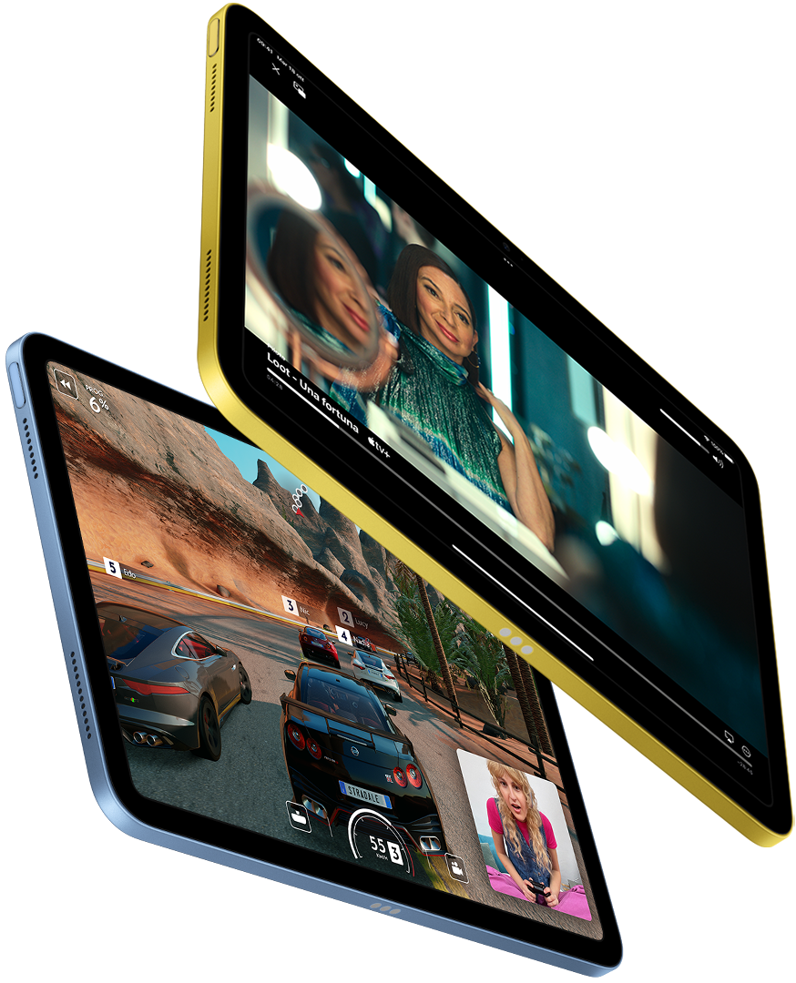 Apple TV+ e un gioco condiviso con SharePlay su iPad.