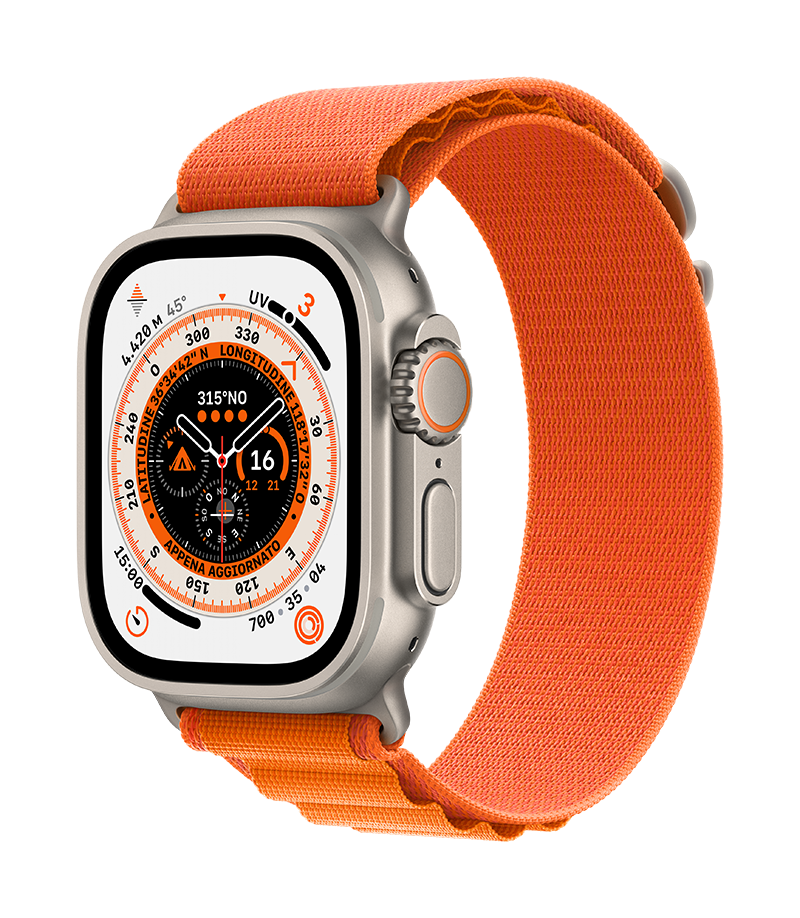 Apple_Watch_Ultra_Cellular_49mm_Titanium_Orange_Alpine_Loop_34FR_Screen__ITIT